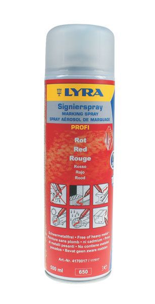 Markierungsspray rot