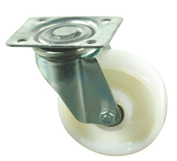 Lenkrolle mit Kunststoffrad 200 mm Kugellager