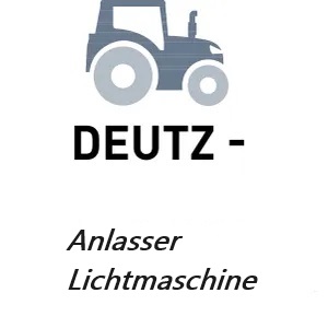 Deutz Anlasser und Lichtmaschine