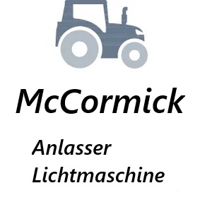Mc Cormick Anlasser Lichtmaschine